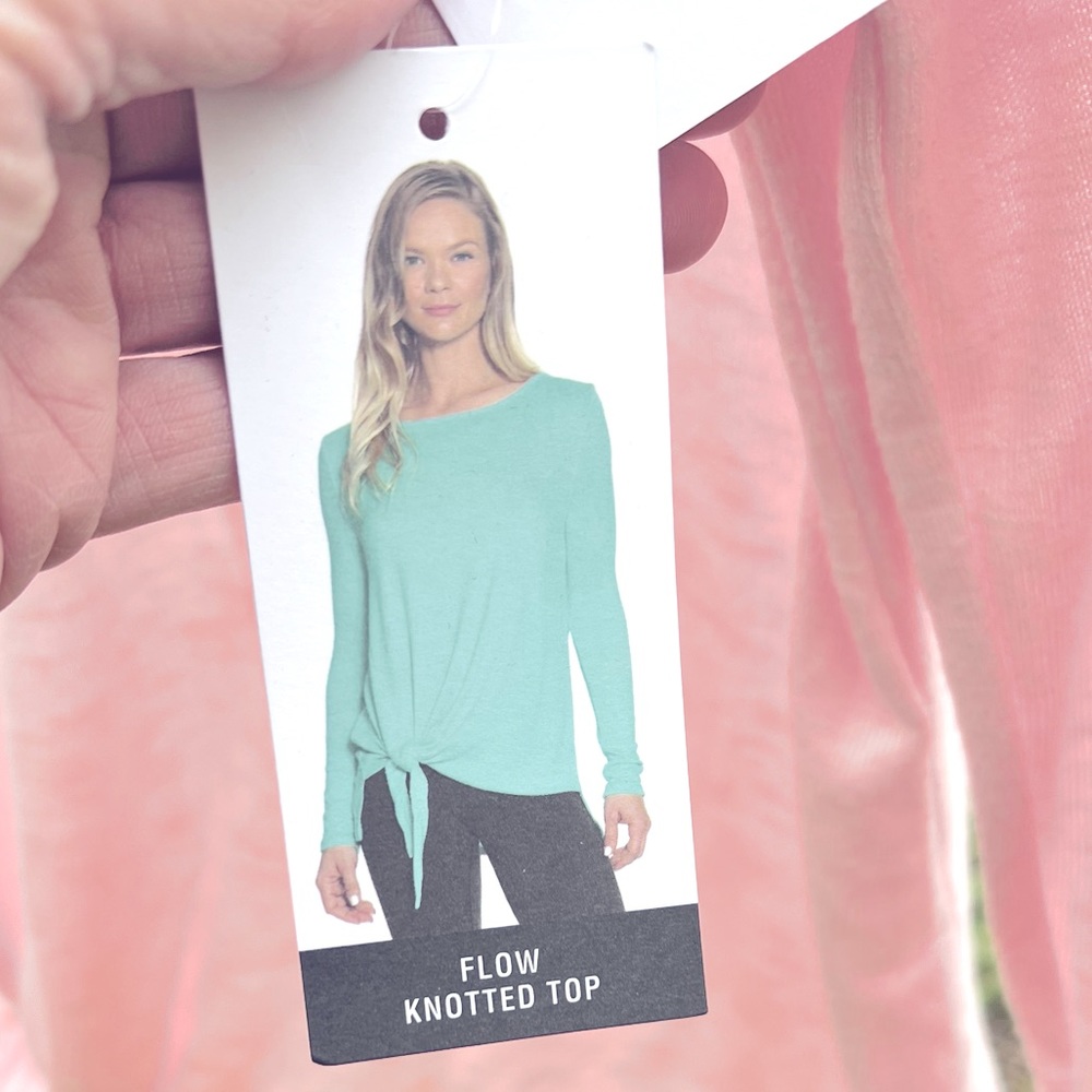 Zenana Platinum Flow Knotted Top - Picture 6 of 9
